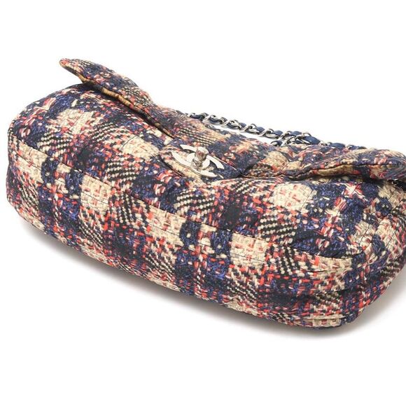 Chanel Tweed Print Chain Shoulder Bag - Picture 5 of 6